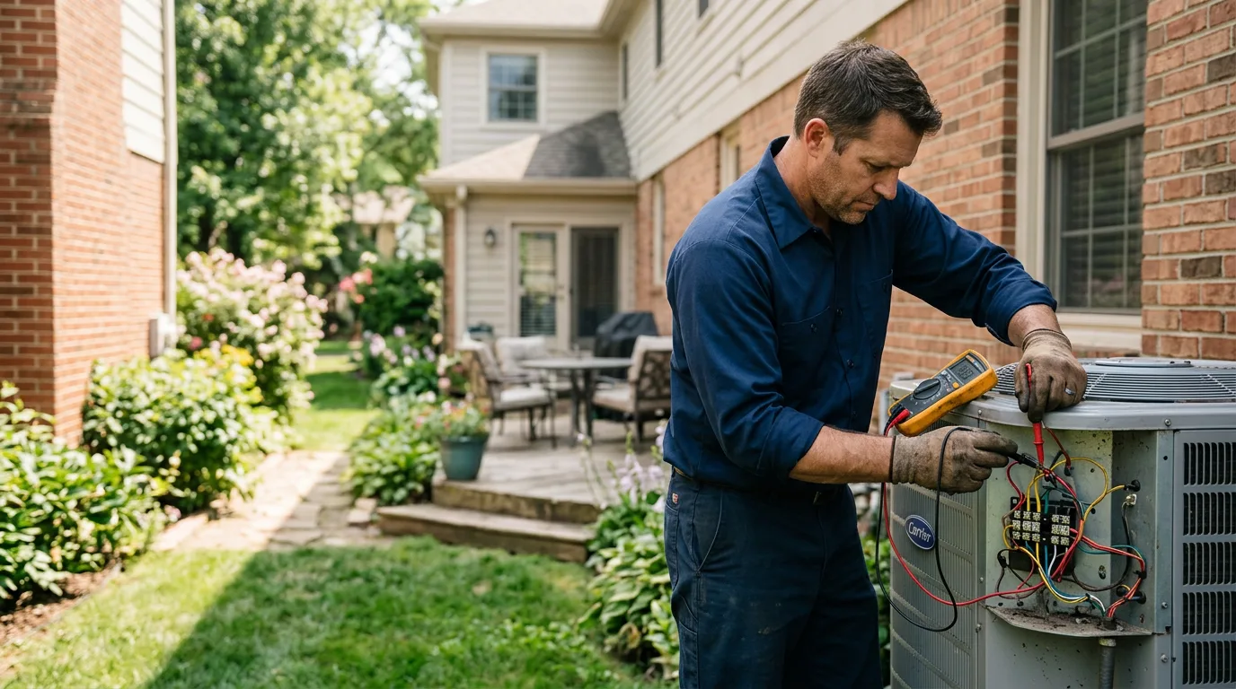 HVAC technician working near Palo Pinto, TX
